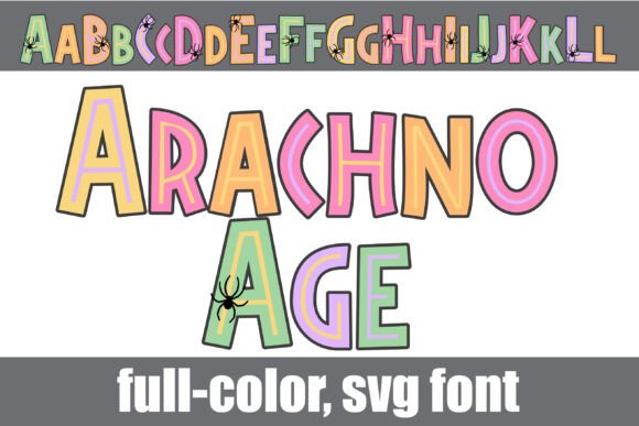 Arachno Age: A Prehistoric SVG Font for Halloween and Beyond