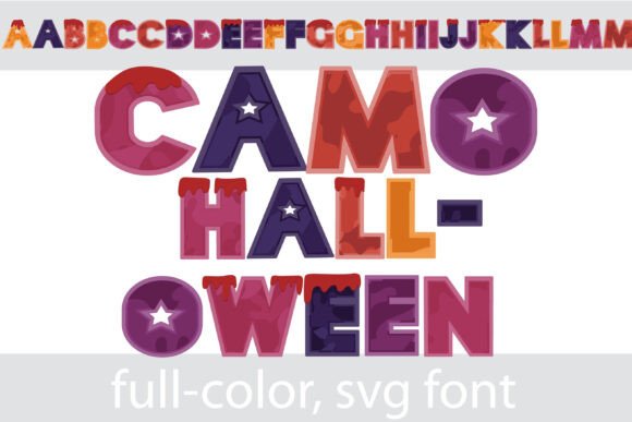 Camo Halloween: A Playfully Macabre Typeface