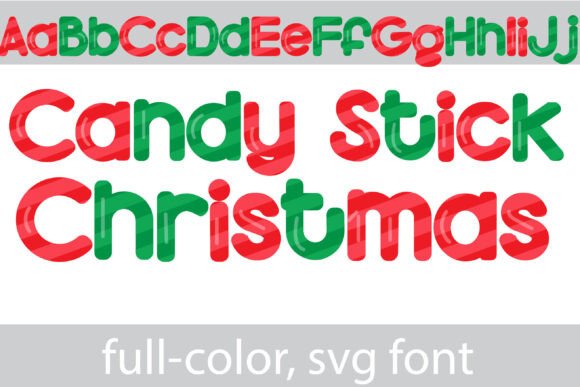 Candy Stick X-mas: Your Go-To Holiday Display Font