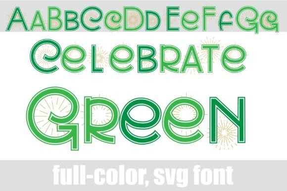 Celebrate Green: Your Go-To Font for Festive, Eye-Catching Designs