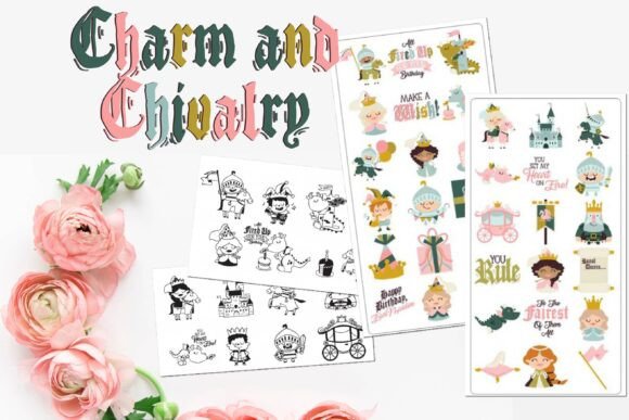 Charm and Chivalry: A Pastel Fairytale Font Bundle