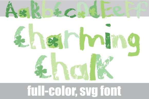 Charming Chalk: A Colorful Green Font for Bold Designs