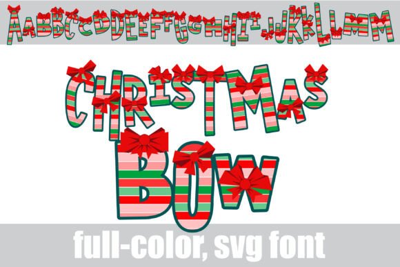Christmas Bow: A Festive Font for Bold, Eye-Catching Designs