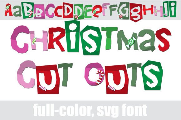 Christmas Cut Outs: The Playful Paper Font for Festive Designs