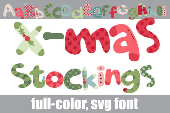 Crafting Holiday Magic with the X-mas Stockings Typeface