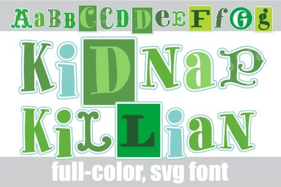 Kidnap Killian: A Playful SVG Font for Bold Designs