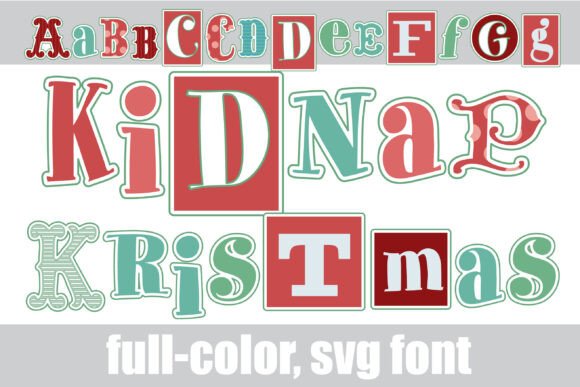 Kidnap Kristmas: A Ransom Note Font for Festive Design