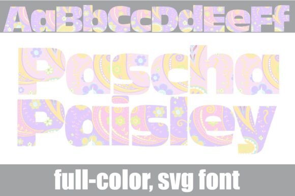 Pascha Paisley: A Chunky Sans Serif with Pastel Charm