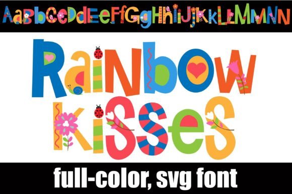 Rainbow Kisses: A Creative Font for Bold Branding