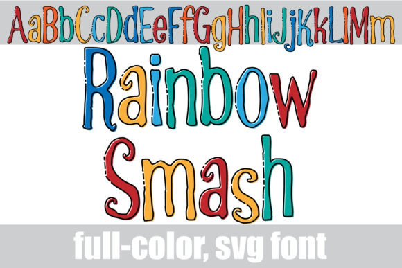Rainbow Smash: A Full-Color Font for Bold, Playful Design