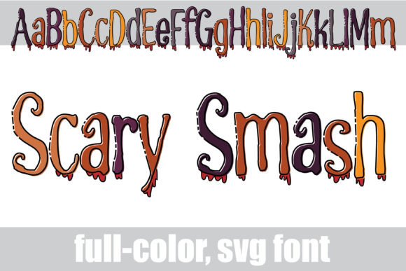 Scary Smash: A Bold Halloween Display Font for Creators