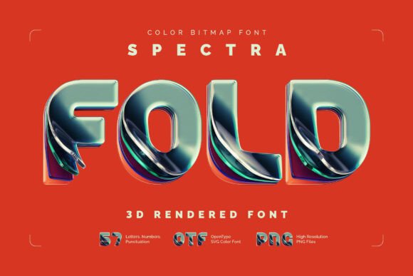 Spectra Fold: A Modern Color Font for Creative Projects