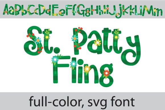 St. Patty Fling: A Hand-Printed Green Font for Festive Designs