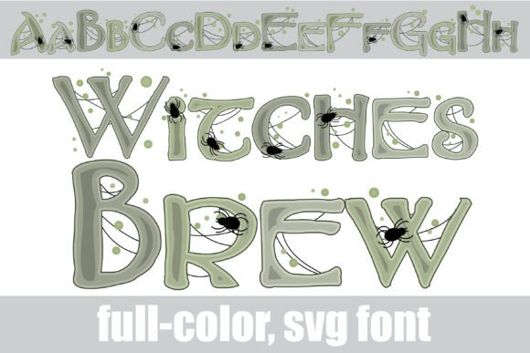 Witch's Brew: A Color Font for Spellbinding Halloween Designs